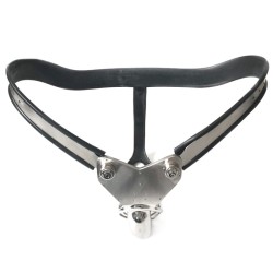 emcc hollow cage chastity belt with ass hole