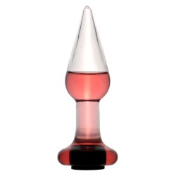 hollow cone glass plug