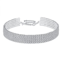 elastic multi layer diamond collar